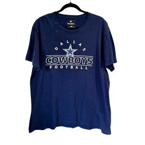 Dallas Cowboys Navy Blue T-Shirt Mens L Fanatics Cotton Football Graphic
